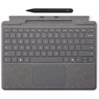 Tastatura Microsoft Surface Pro 8,9,10,11 + Slim Pen CM, Platinum (8X8-00185)